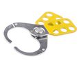 Safety Lockout Hasp, Pack of 6, Steel, Yellow